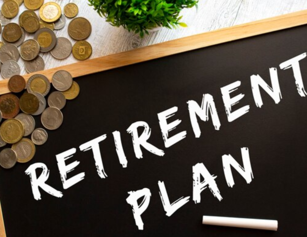 Financial Plan Retirement Investment Diagram Concept